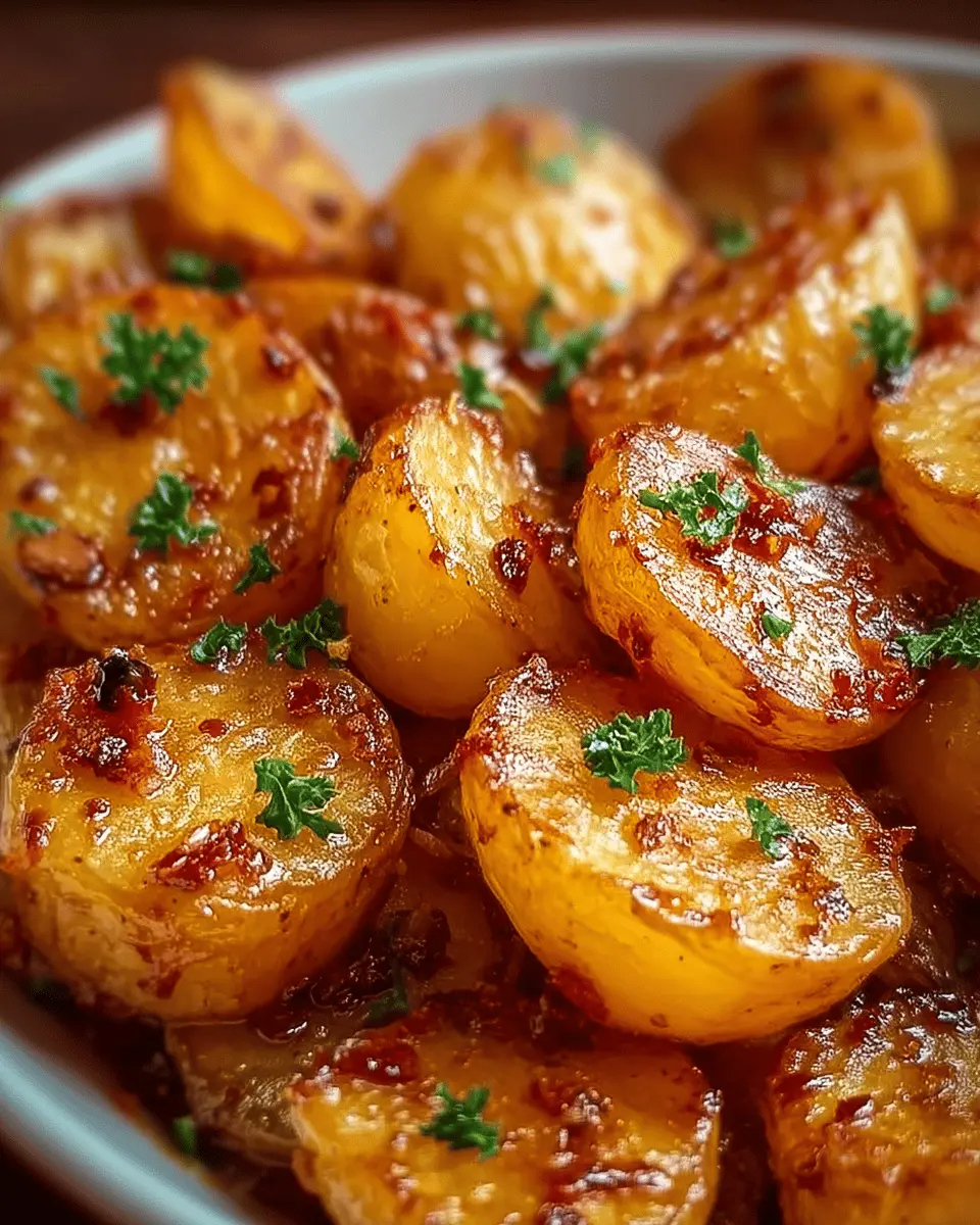 Pommes de Terre au Miel et à la Moutarde