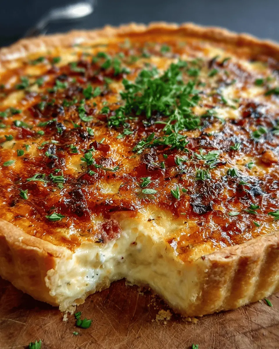 Quiche Savoyarde au Reblochon