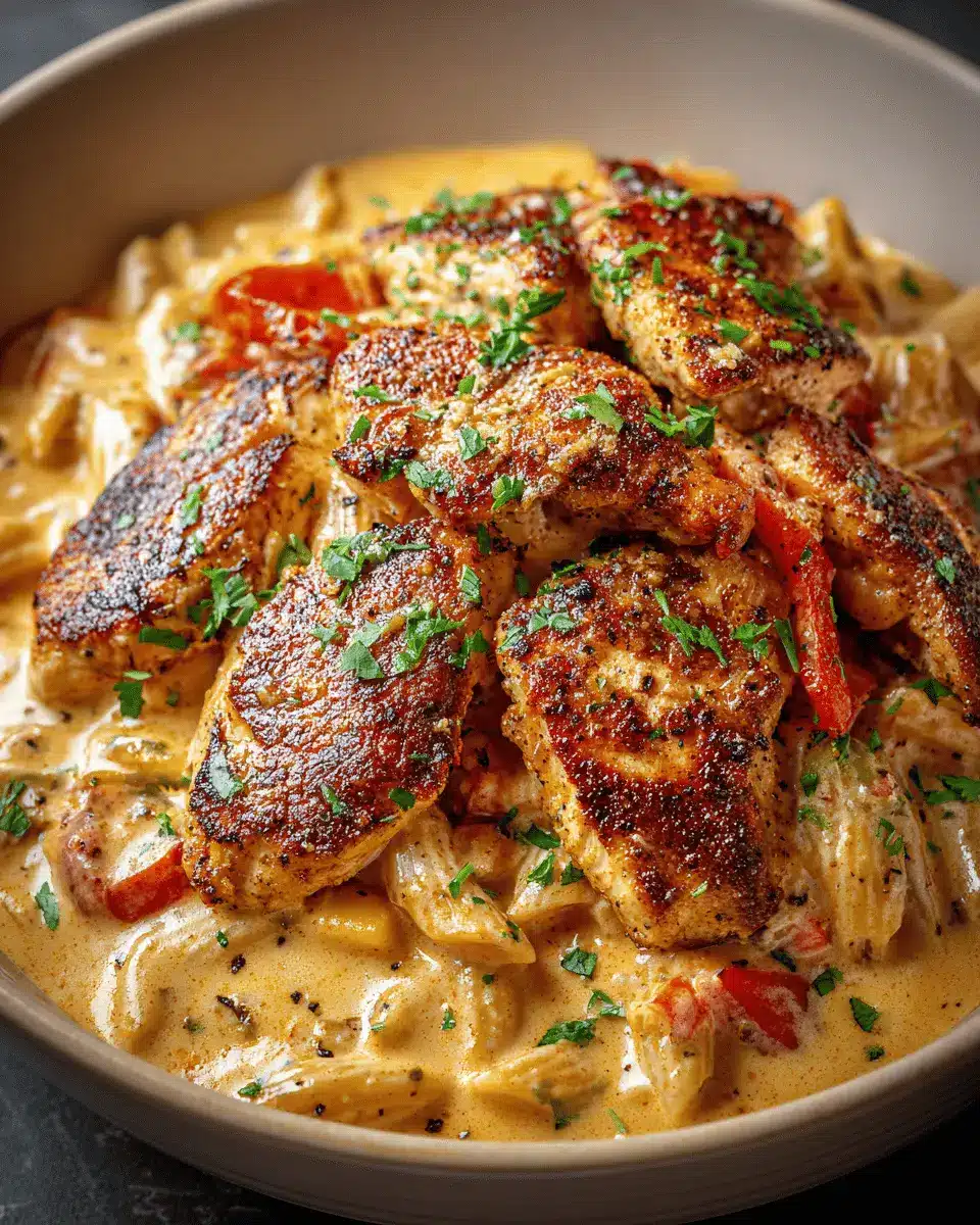 Pâtes Crémeuses au Poulet Cajun