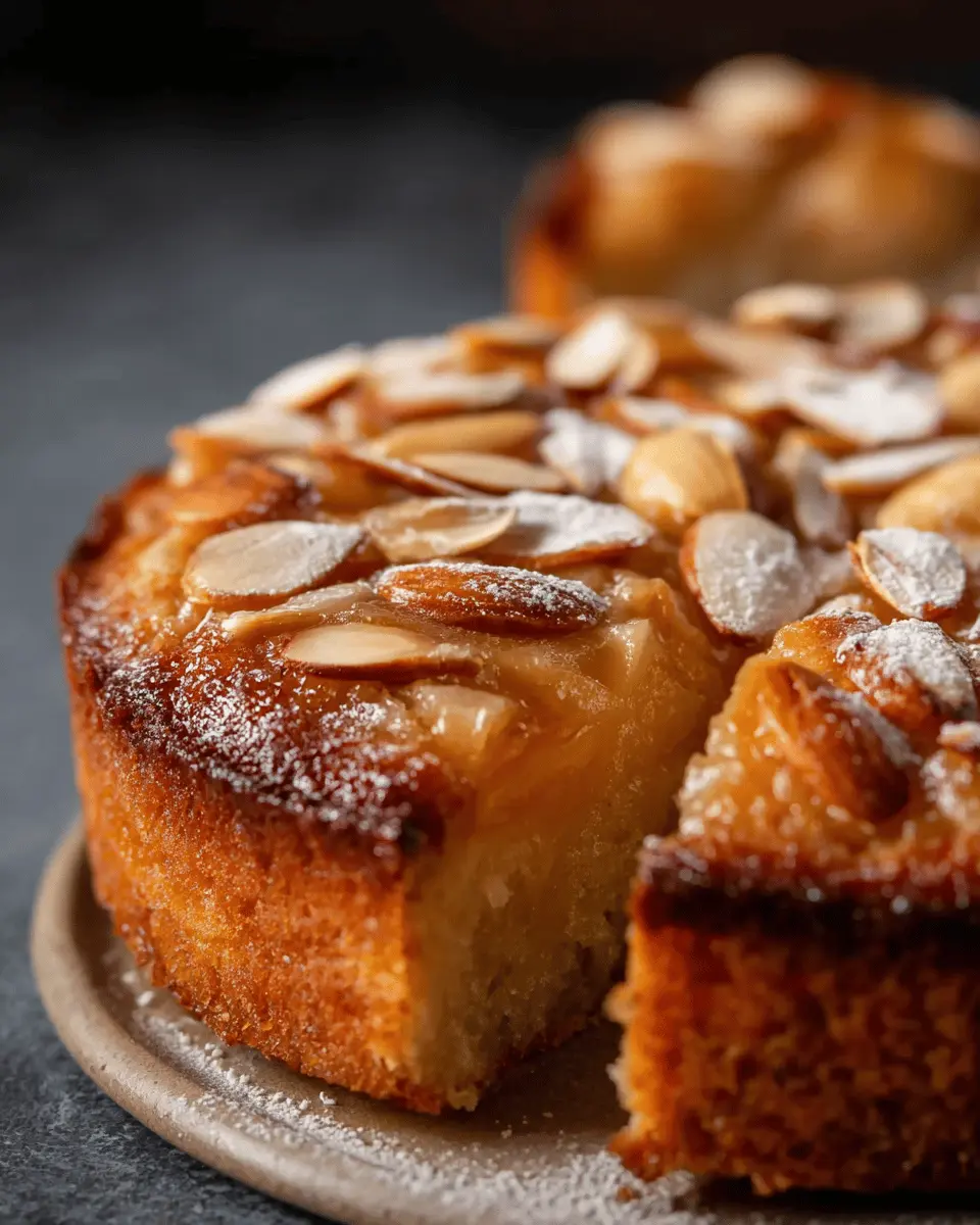 Moelleux aux Amandes et Compote de Pommes