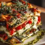 Lasagnes de Légumes Grillés à la Ricotta et au Pesto Vert
