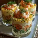 Verrines de Crevettes à la Crème Citronnée