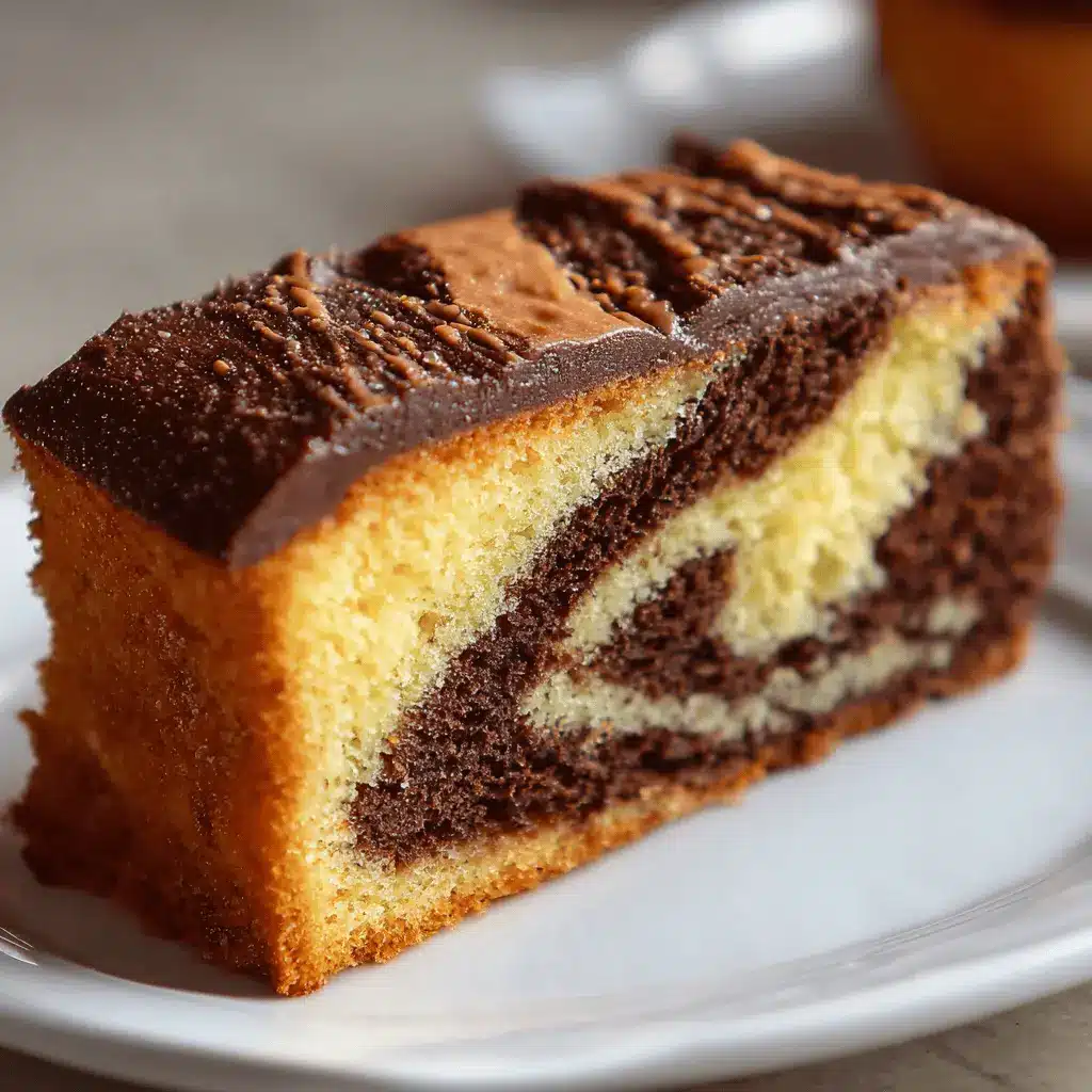 Gâteau marbré moelleux