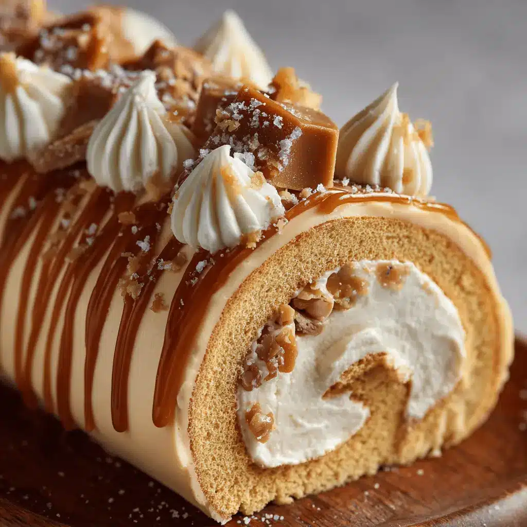 Bûche Chocolat Blanc & Caramel