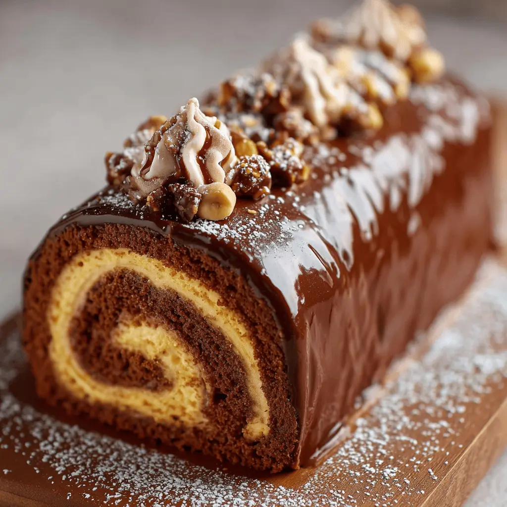 Bûche Chocolat-Noisette Express