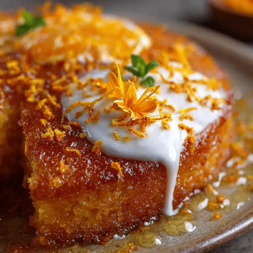 Basboussa au Yaourt et Fleur d'Oranger