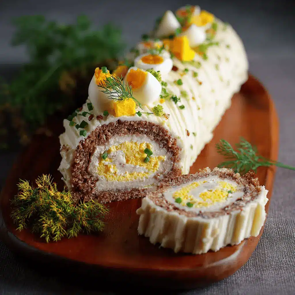 Bûche Salée Œufs Mimosa-Thon