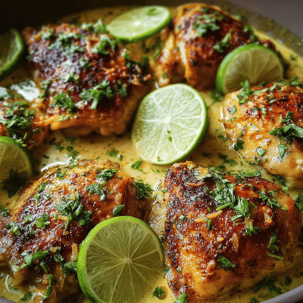 Poulet à la Noix de Coco et Citron Vert