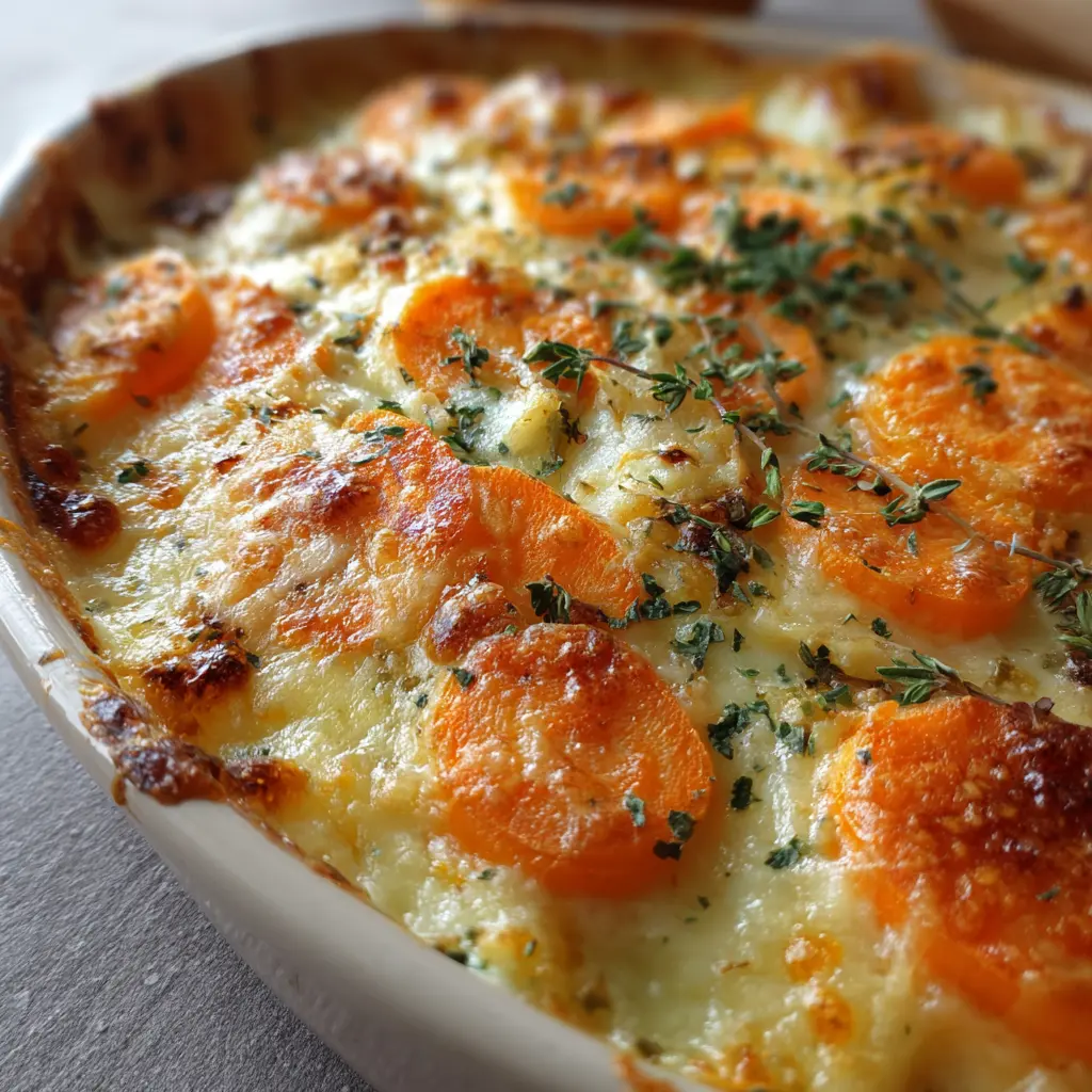 Gratin de Carottes Léger & Fondant