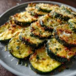 Courgettes rôties au parmesan et à l’ail