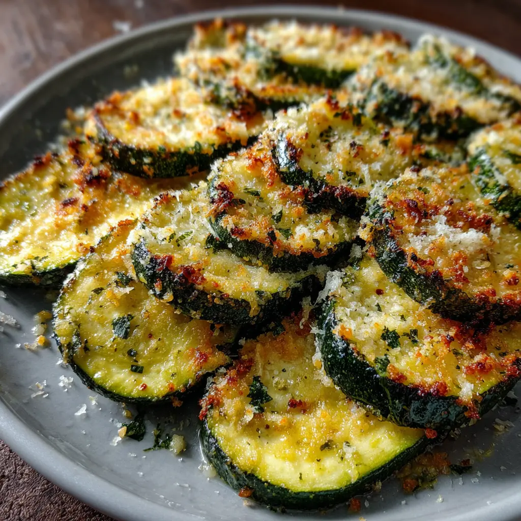 Courgettes rôties au parmesan et à l’ail