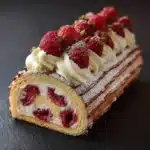 Bûche Gourmande au Mascarpone et Framboises