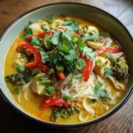 Le Bol Anti-Froid : Curry Thaï de Nouilles, Coco & Épices Parfumées