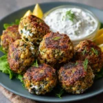 Boulettes de Lentilles Grecques au Four & Tzatziki Healthy