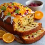 Cake à l’orange et fruits confits