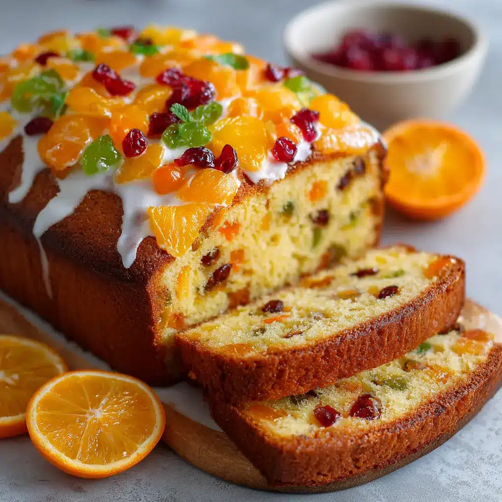 Cake à l’orange et fruits confits