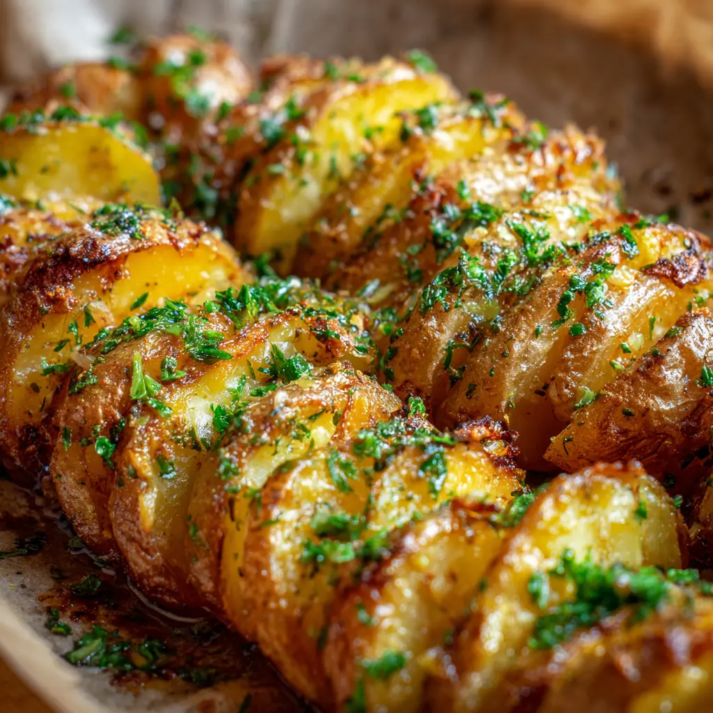 Pommes de Terre à l’Ail et au Beurre au Four