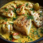 Blanquette de poisson au lait de coco & curry