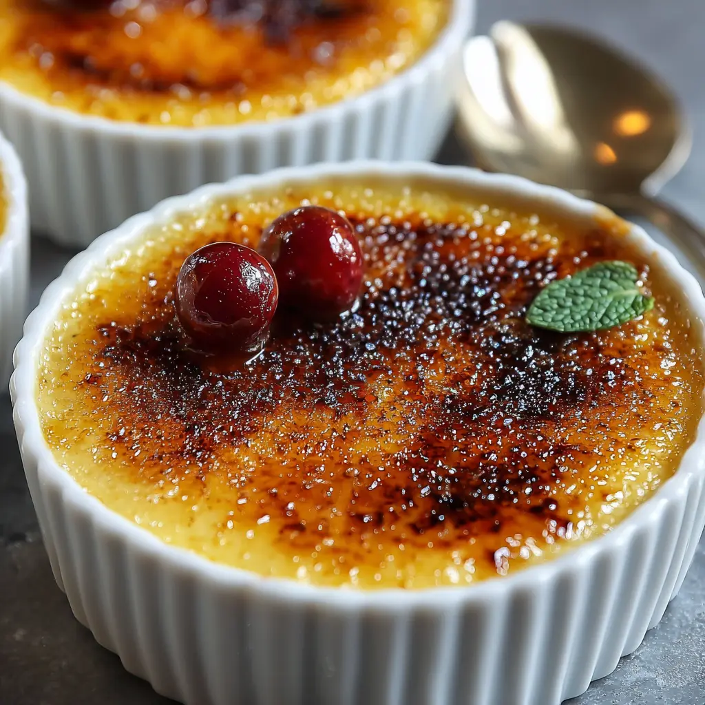 Crème brûlée vanille parfaite