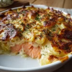 Gratin de Poireaux au Saumon Fumé