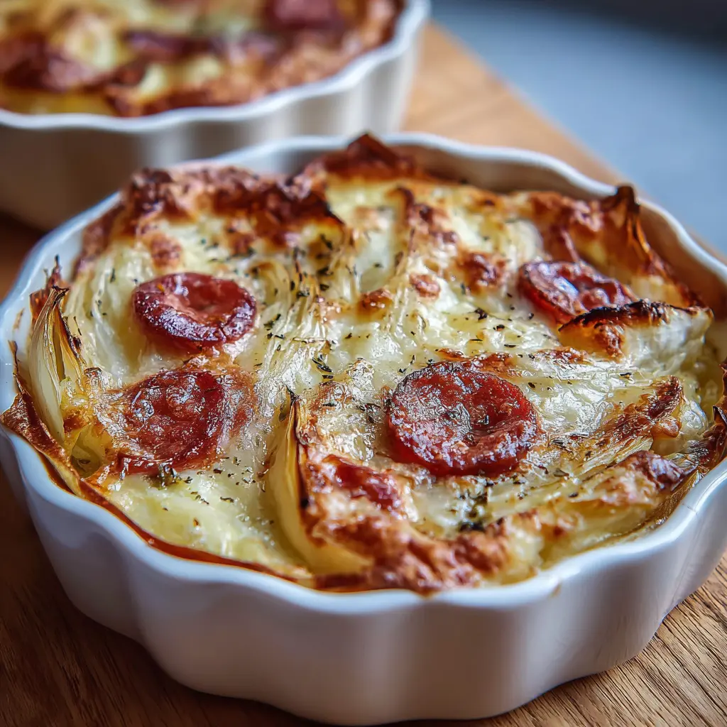 Petits Clafoutis d’Endive et Chorizo