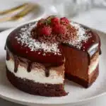 Gâteau Fondant Chocolat Mousse Coco