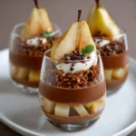 Verrines Poire, Chocolat et Spéculoos