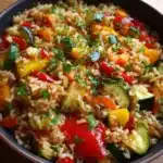 Riz Complet aux Légumes Sautés