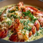 Cassolette de Langouste Crémée aux Herbes