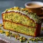 Cake Moelleux à la Pistache et Fleur d’Oranger