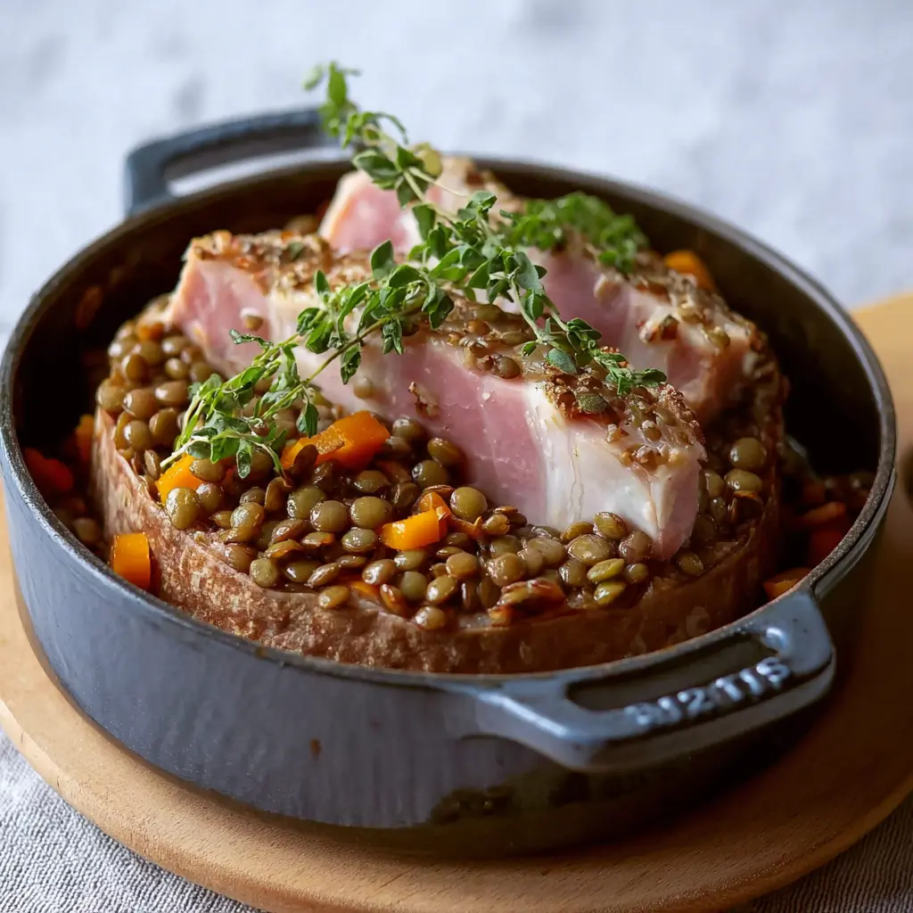 Petit salé aux lentilles