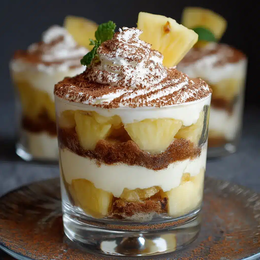Tiramisu à l’Ananas et Mascarpone en Verrines