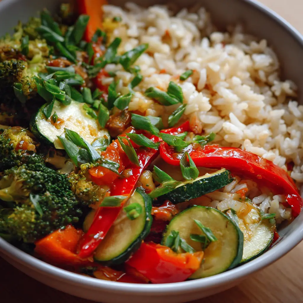 Bowl Léger au Riz & Légumes Sautés