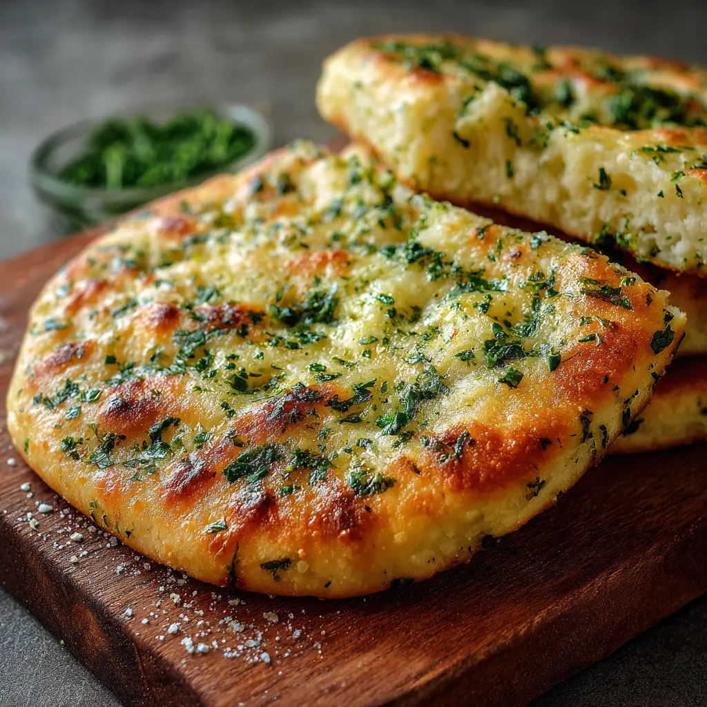 Bazlama au Fromage et Persil