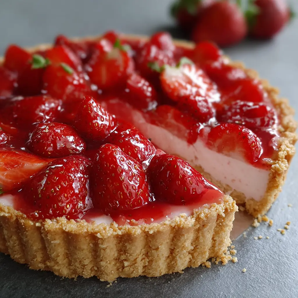 Tarte aux Fraises Facile Sans Four