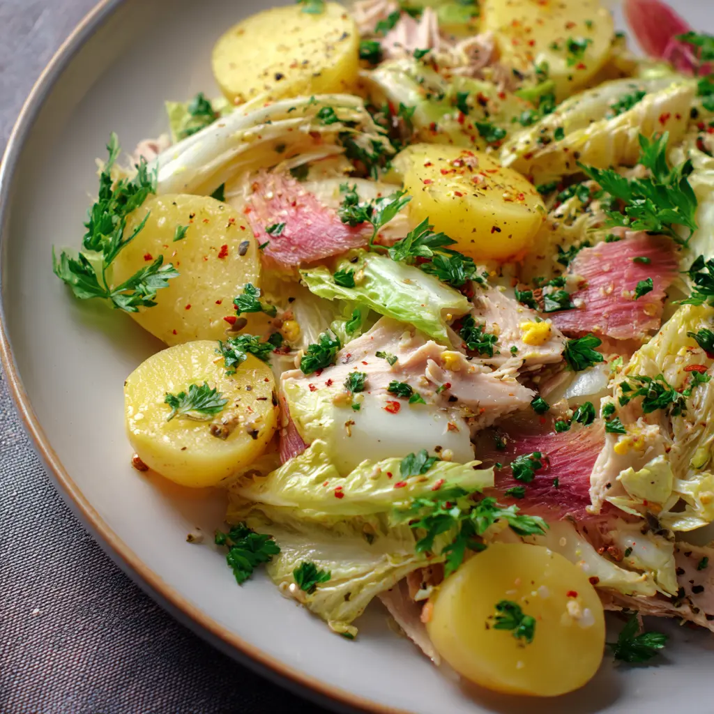 Salade d’Endives, Pommes de Terre & Thon – Fraîche et Équilibrée