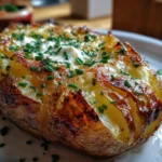 Pommes de terre à la crème et à la ciboulette au four