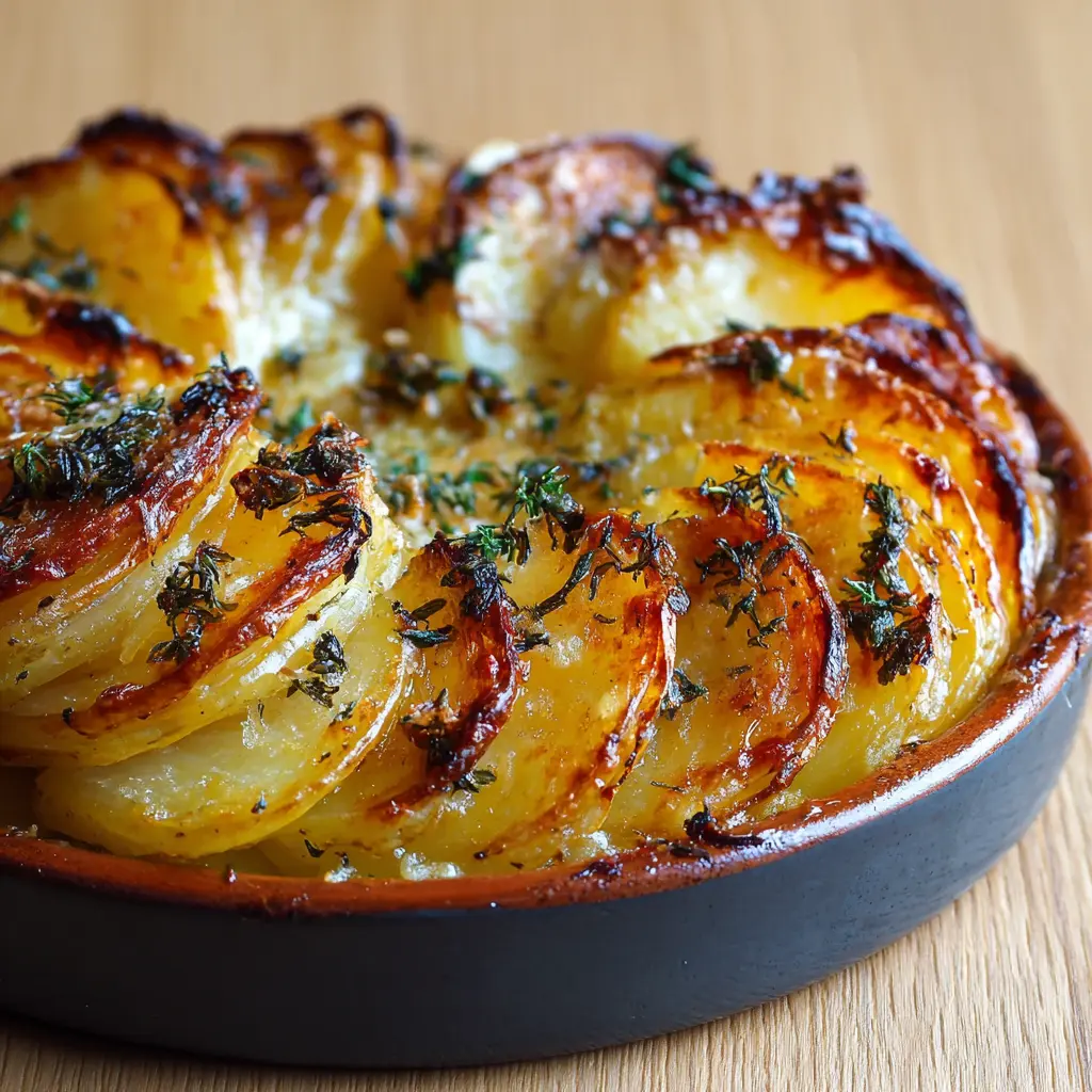 Pommes de Terre au Four aux Oignons Ultra Fondants