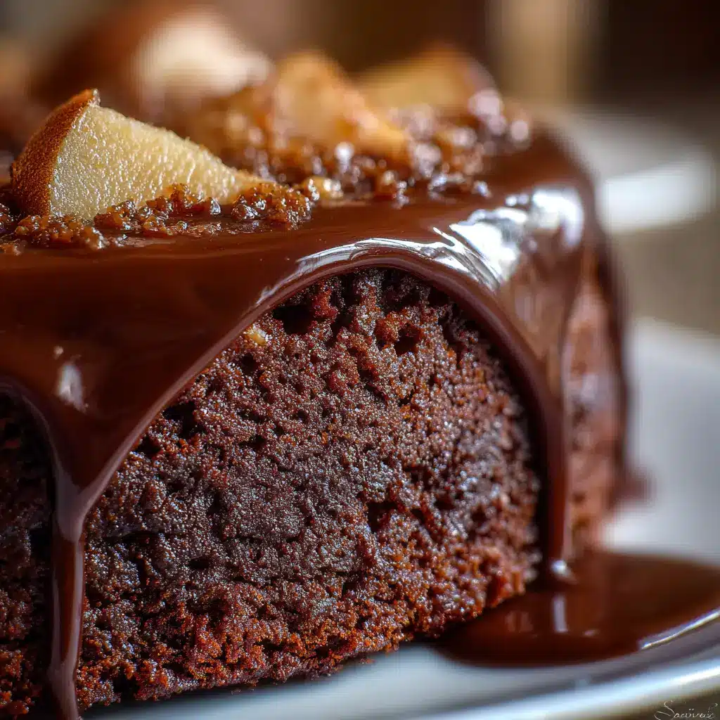 Gâteau Crousti-Fondant Chocolat-Poire