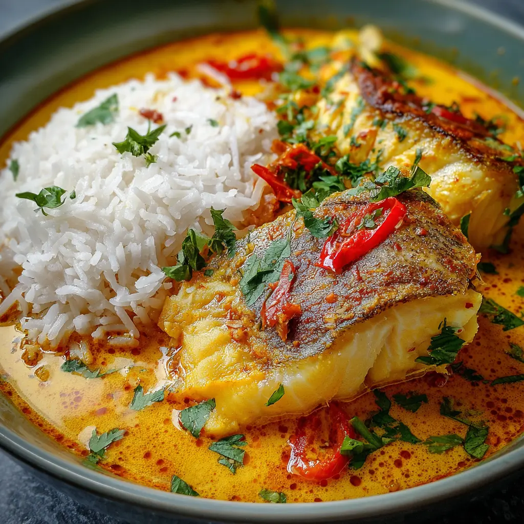 Curry de Poisson au Lait de Coco