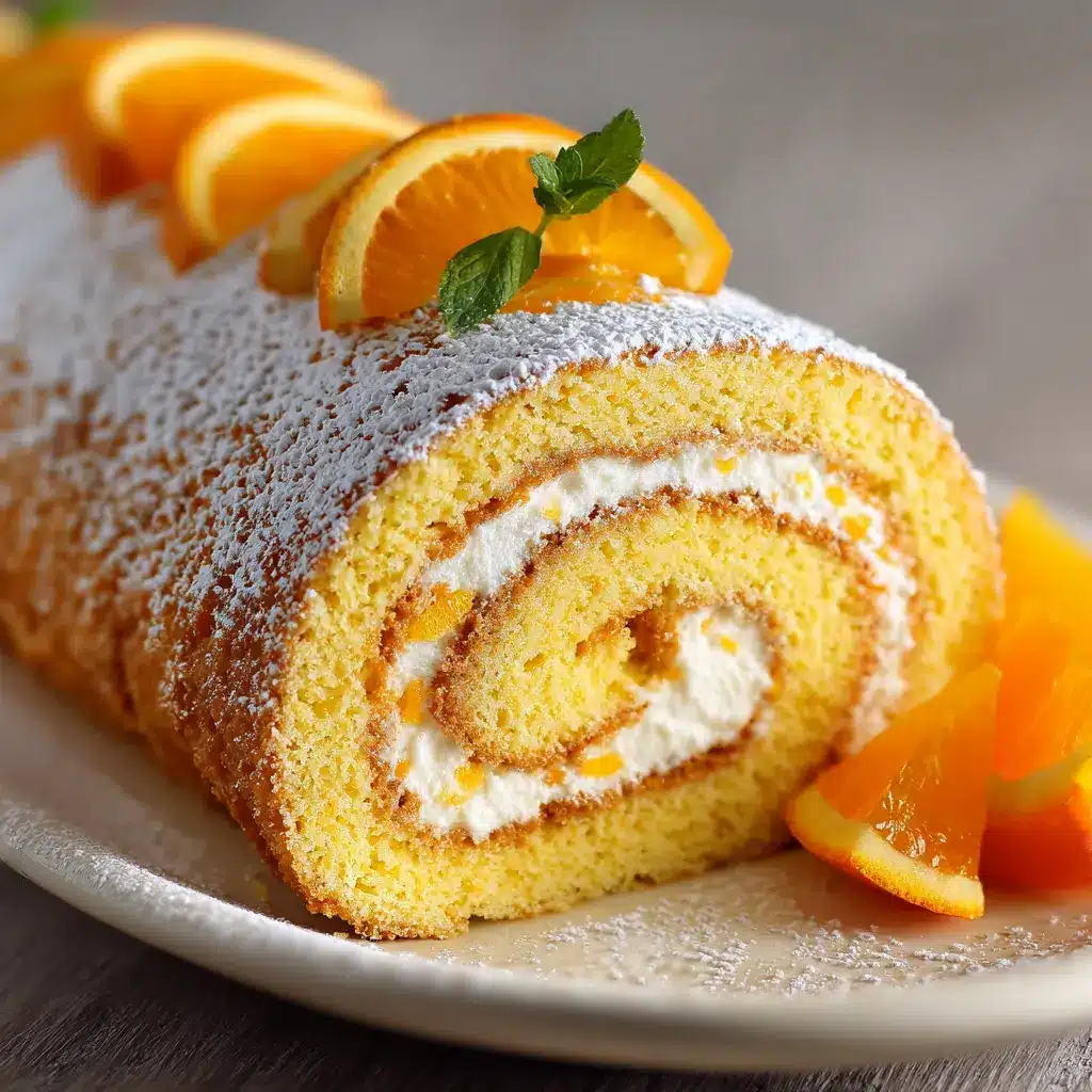 Gâteau Roulé Orange Facile