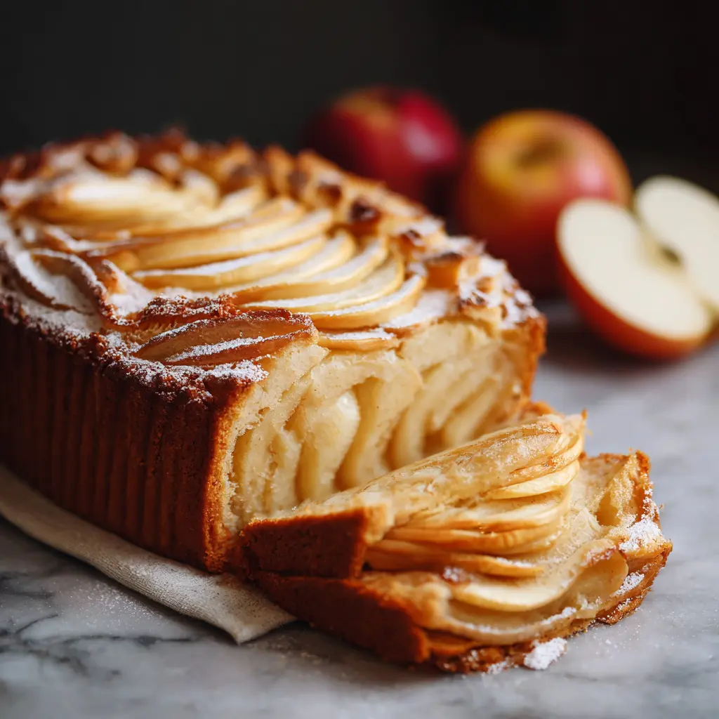 Cake aux pommes sans sucre