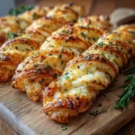 Feuilletés Torsadés au Fromage-Herbes