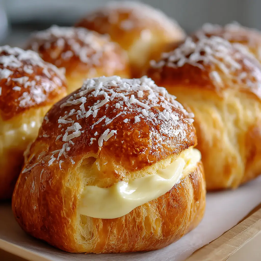 Brioches à la crème pâtissière