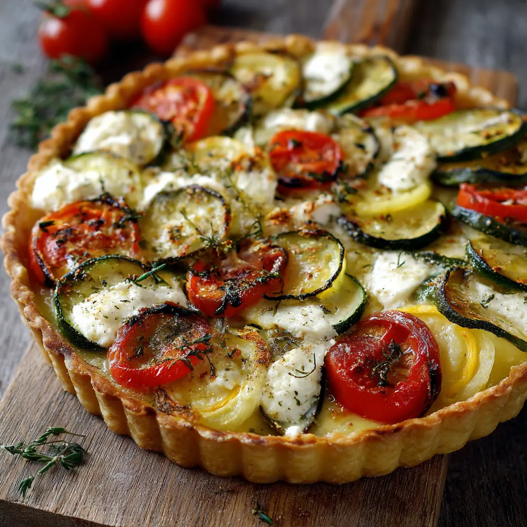 Tarte légumes mozzarella