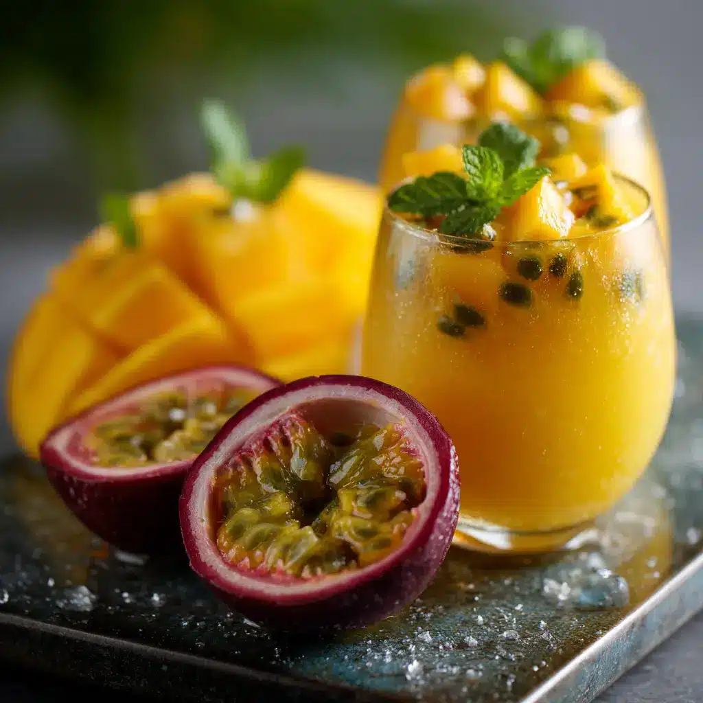 Coupe à la mangue et aux fruits de la passion