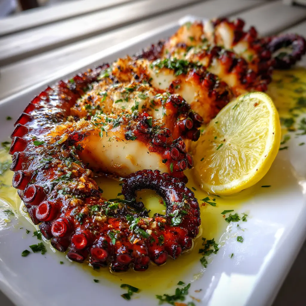 Poulpe Grillé à la Grecque