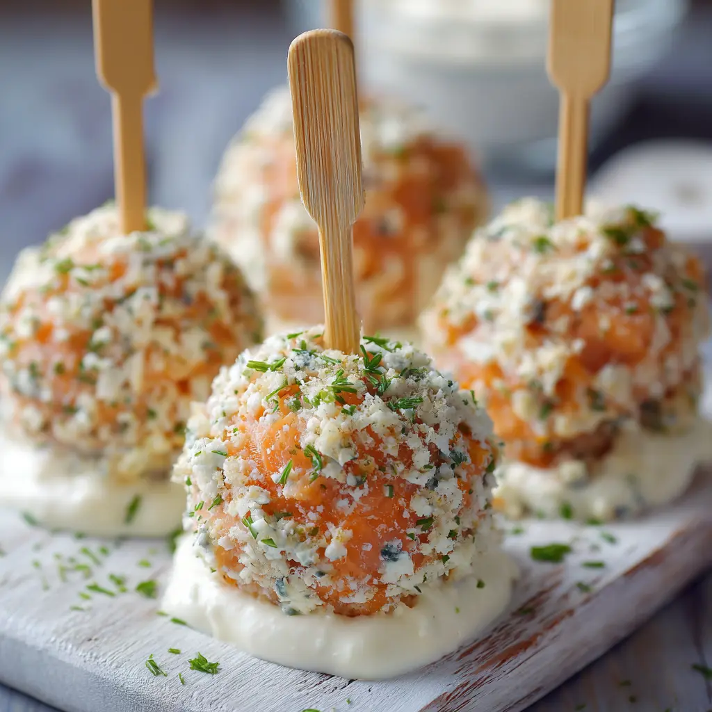 Cake Pops Salés au Saumon Fumé et Fromage Frais