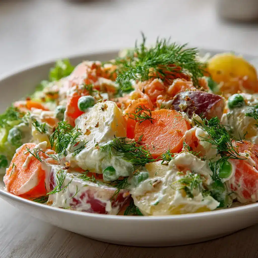 Salade Russe Fraîche et Crémeuse