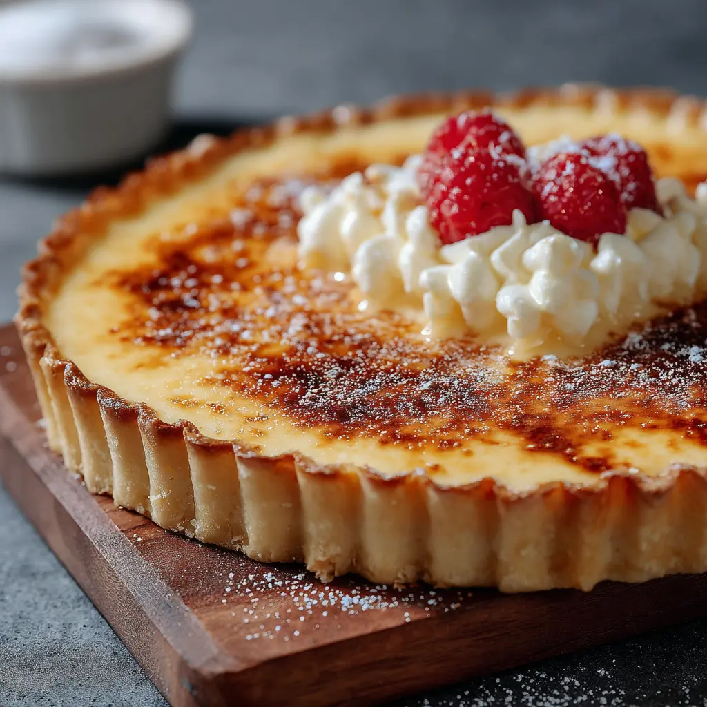 Tarte à la crème maison